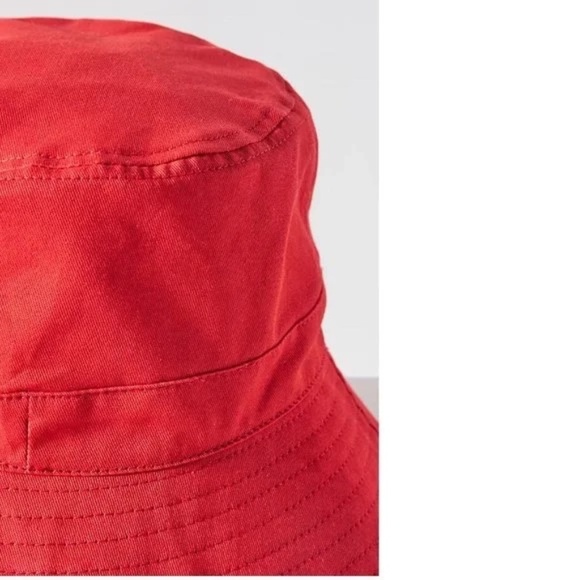 NWT Anthropologie Red  Bow-Tie Bucket Hat new